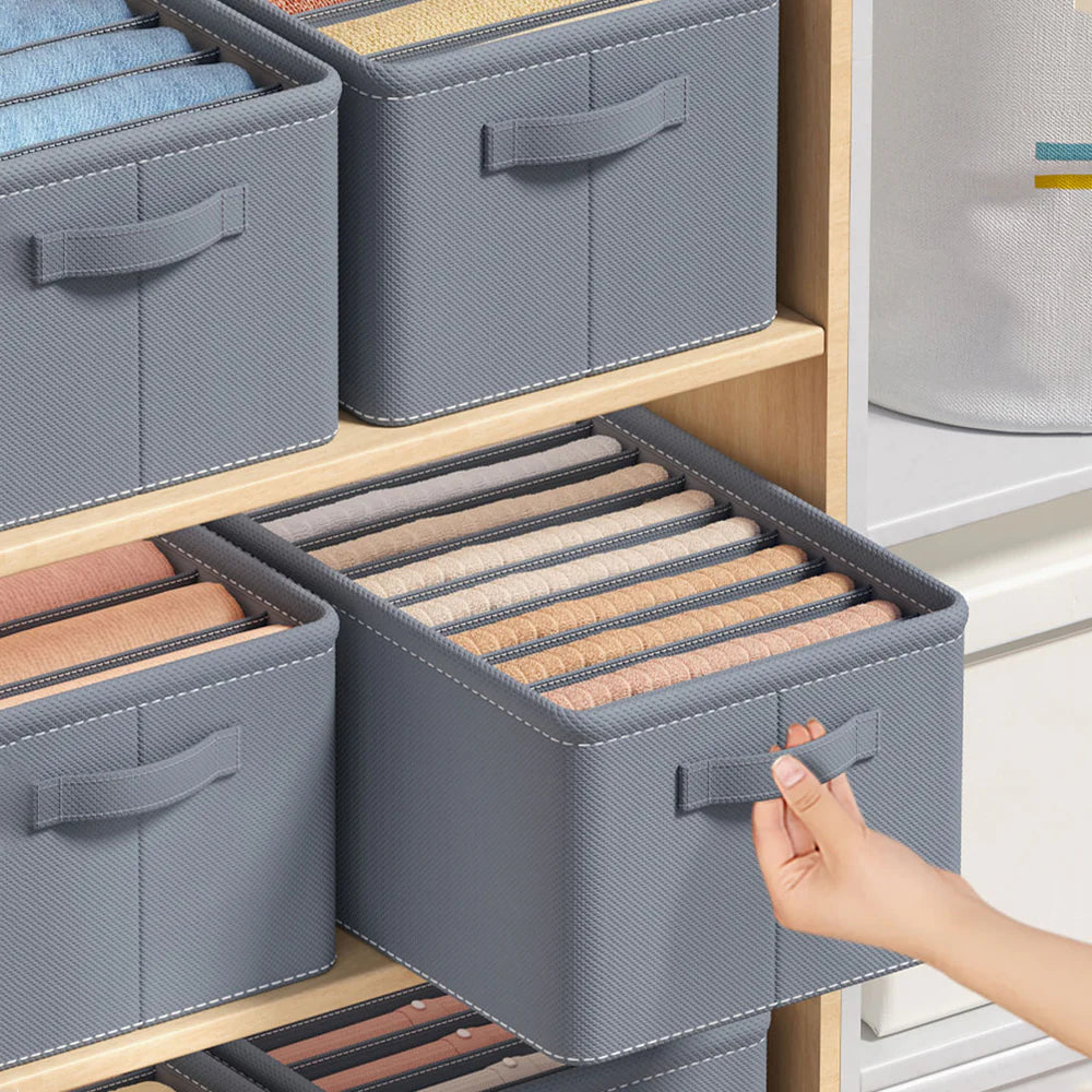 6 Grids Washable Wardrobe Clothes Organizer