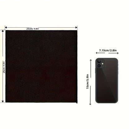 Pack of 2 - Microfiber Black Flat Cleaning Cloth