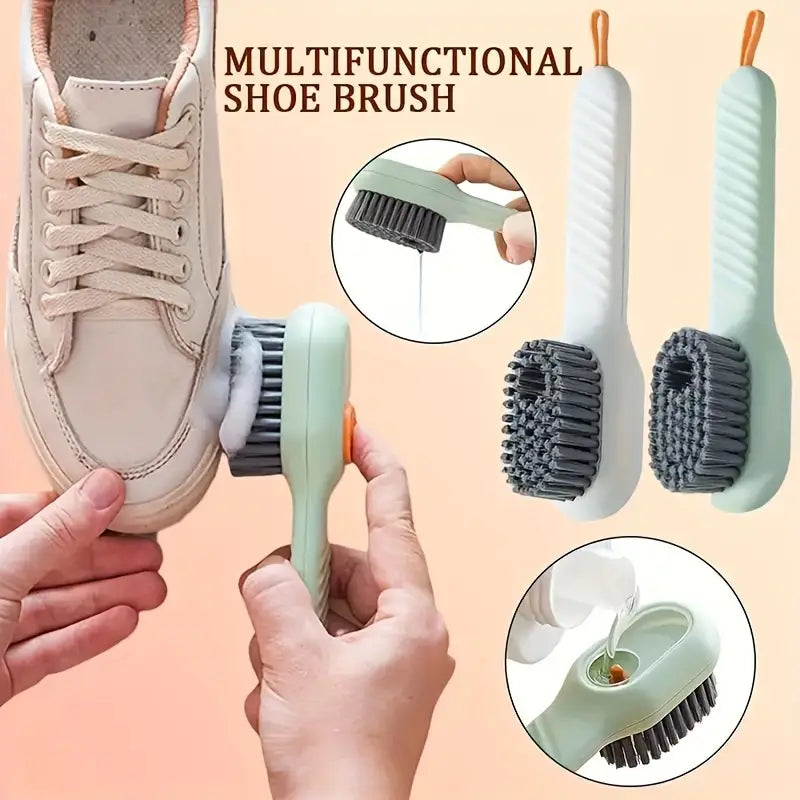 Multi-Functional Liquid Dispenser Shoe Brush